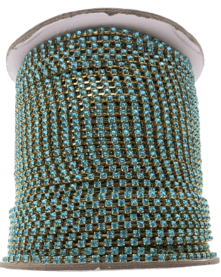 Strass Aquaamarine TAM 12 - Primeira Linha