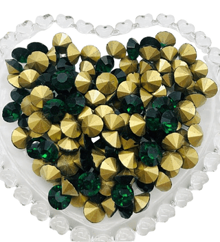 Strass Solto Cor Esmeralda