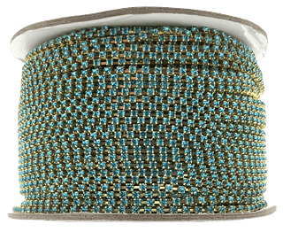 Strass Aquamarine TAM 8 - Primeira Linha