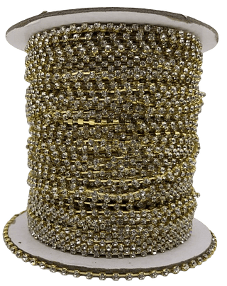 Strass Cristal Dourado - TAM 12