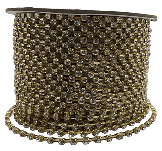 Strass Cristal Dourado - TAM 16
