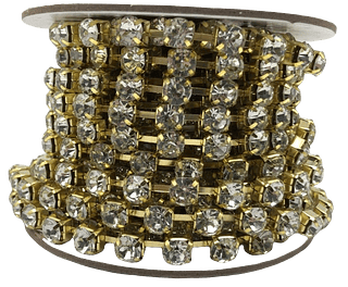 Strass Cristal Dourado - TAM 38